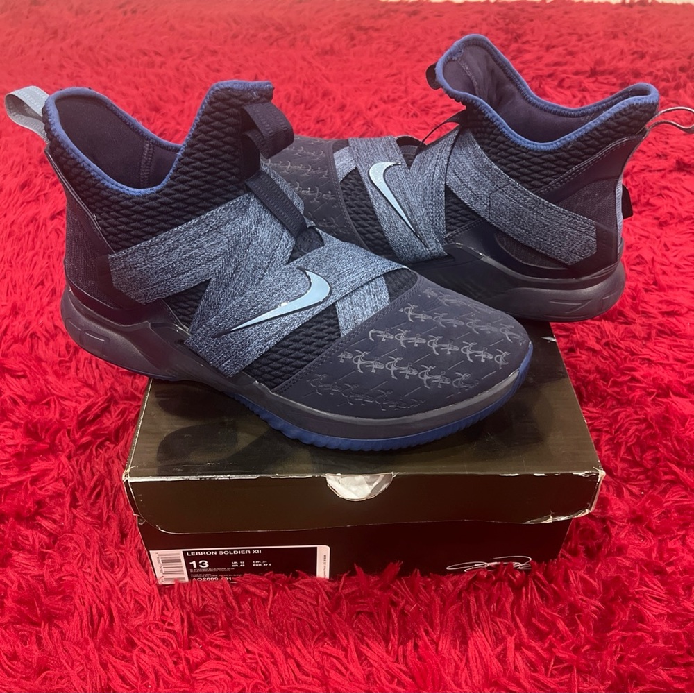 Size 13 - Nike LeBron Soldier 12 Anchor 2018 A02609-401